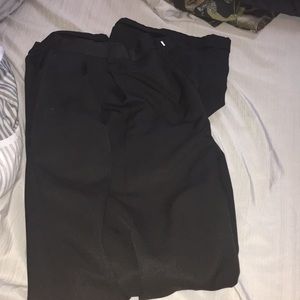 Black dress pants.